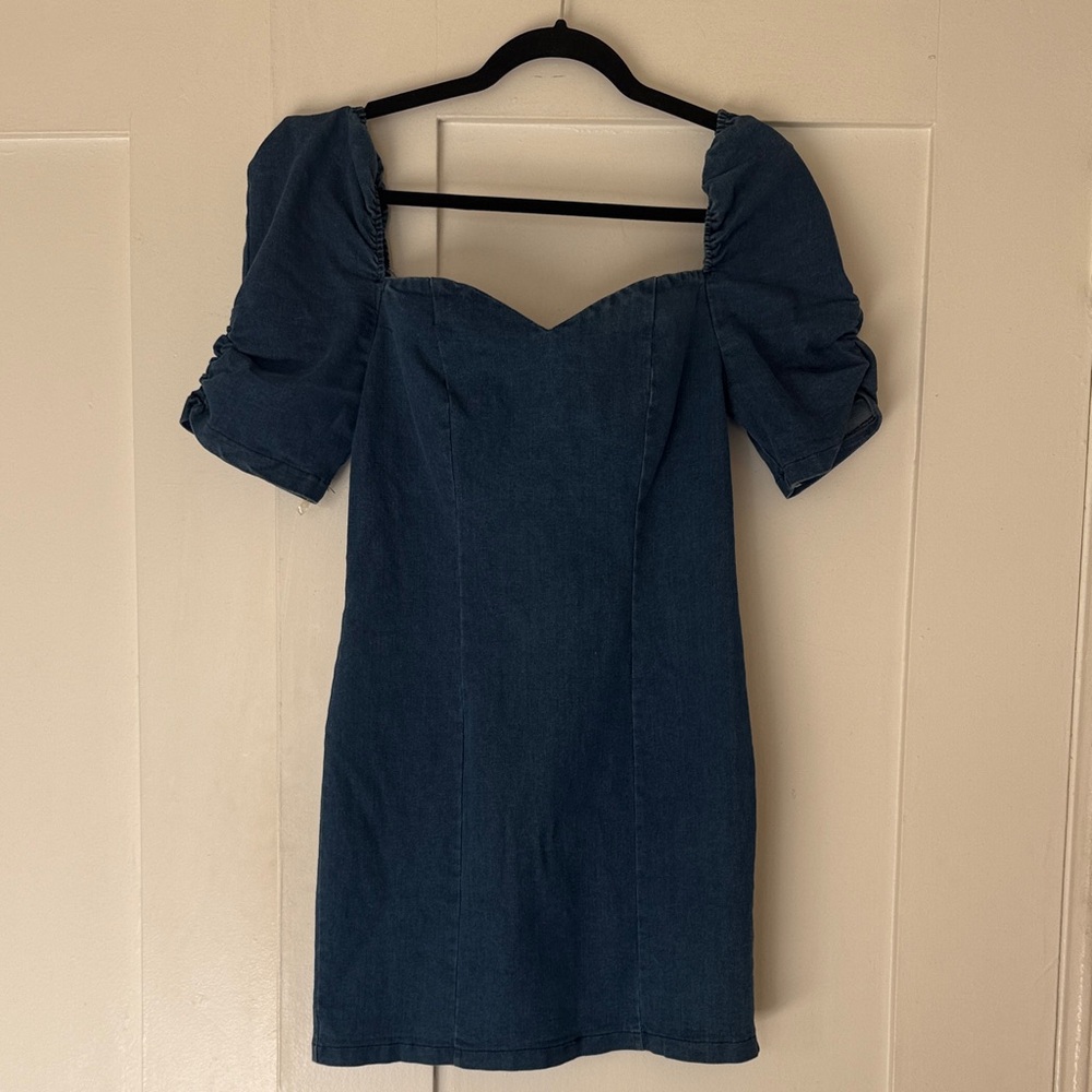NEW Elegant Blue Denim Dress